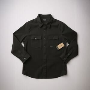 New Dakine Men's M Charger Fleece Shirt/Jacket Black Snaps Snow Sports